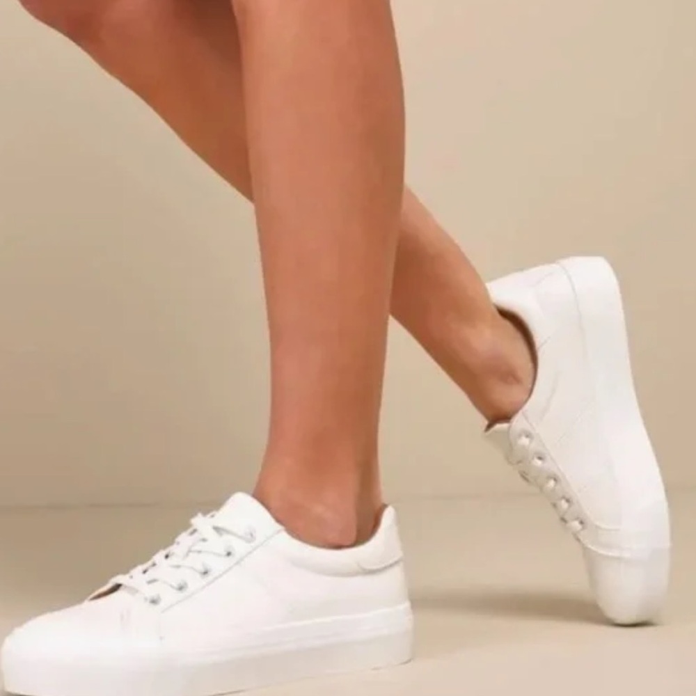 DV by Dolce Vita White Platform Sneakers